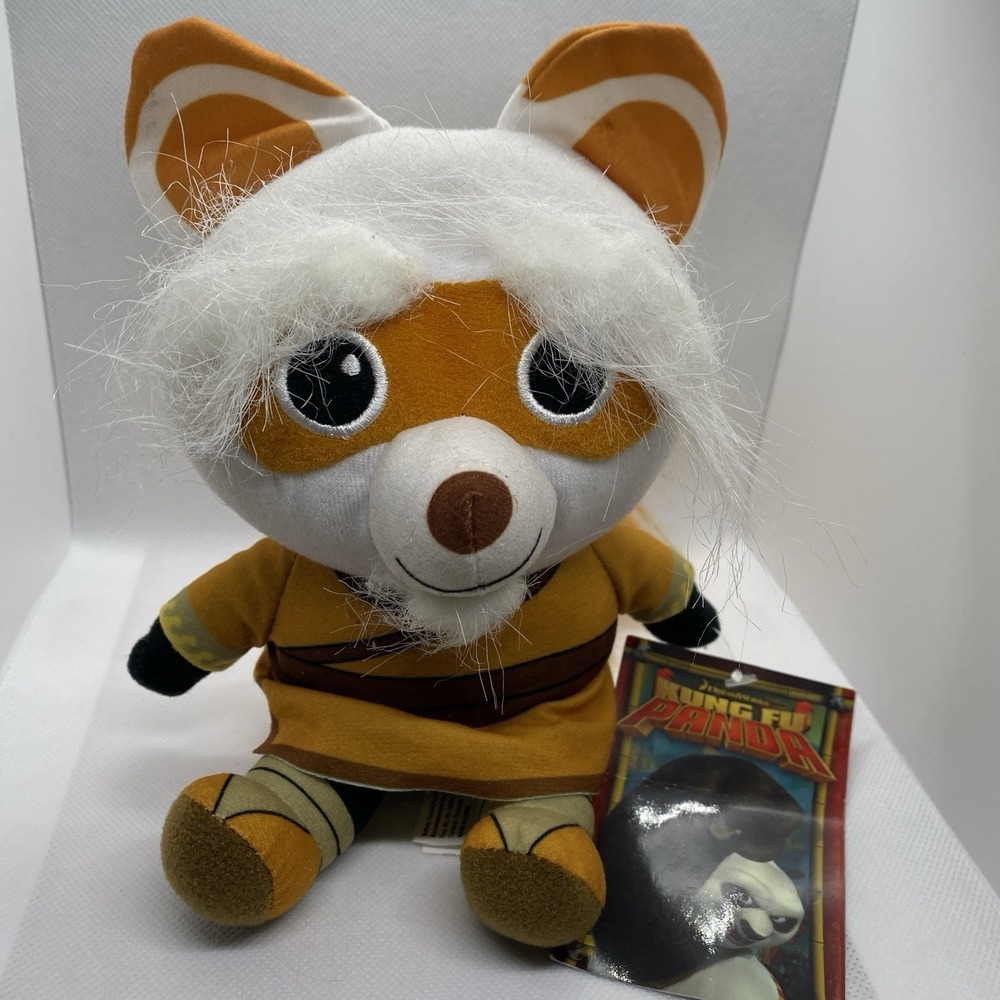 NWT Kung Fu Panda Master SHIFU Big Head Plush Dreamworks Toy Factory 6"